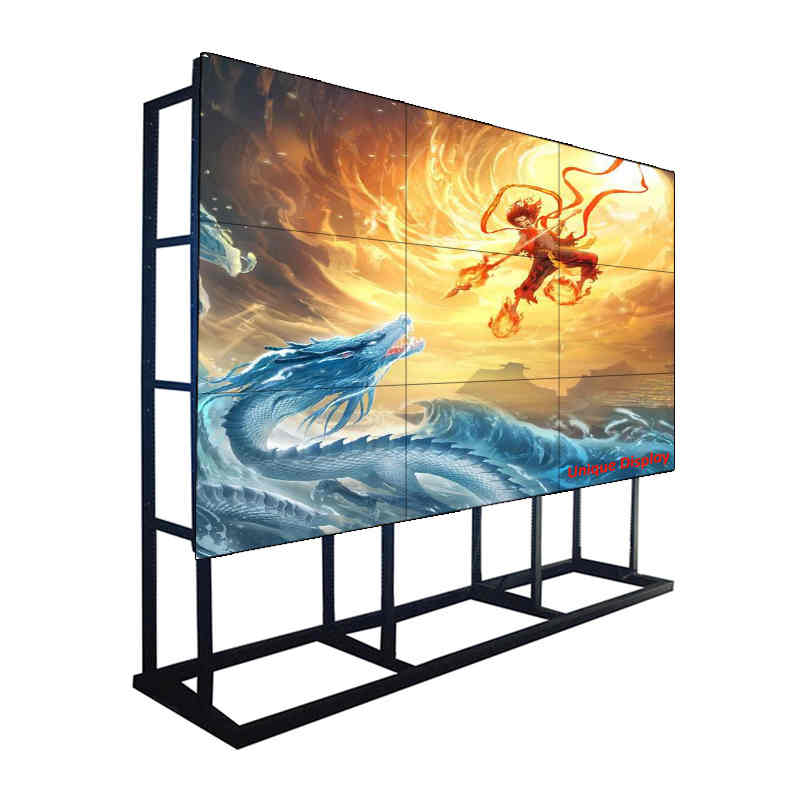 55 tomme 0.88mm bezel 700 NIT LG LCD Video Walls System Monitor Display for Command Center, Shopping Mall, Chain Store Kontrolrum
